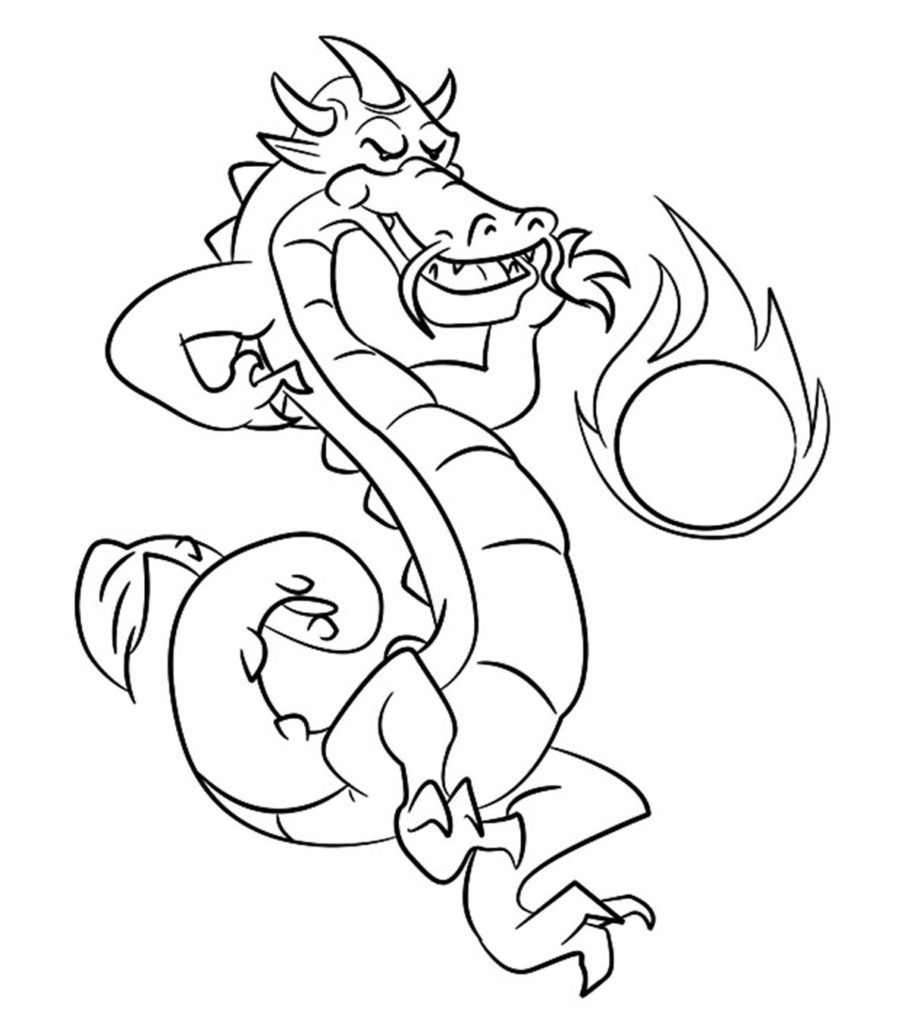 Top free printable chinese dragon coloring pages online