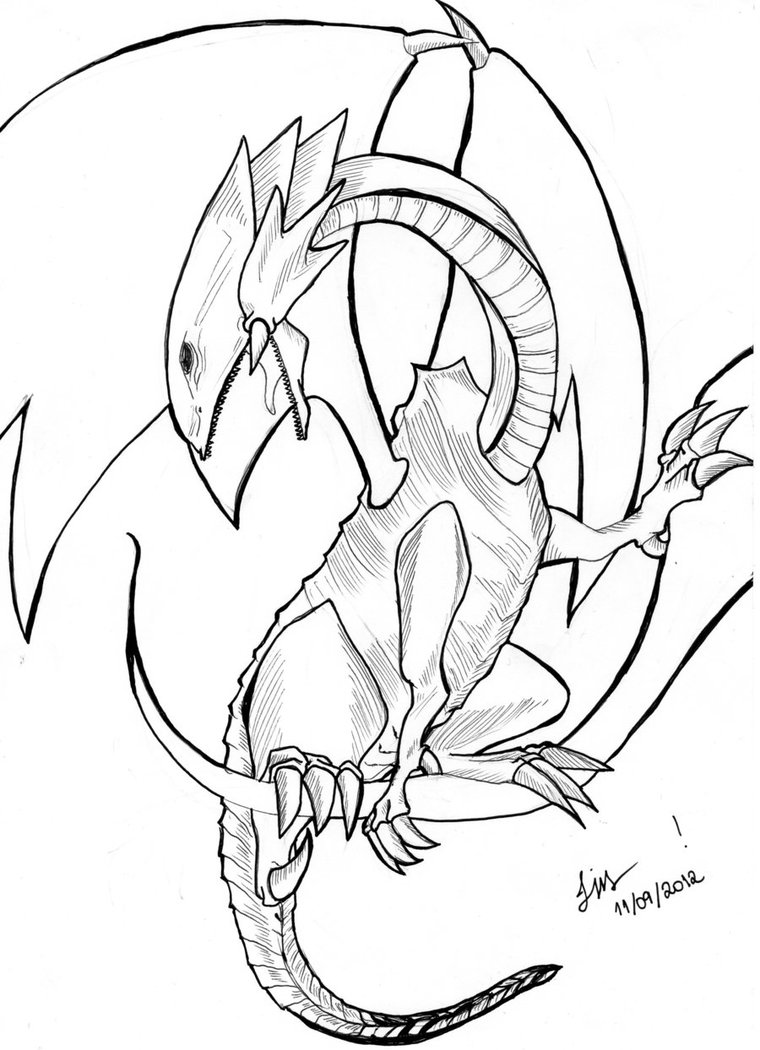 Free printable dragon coloring pages for kids