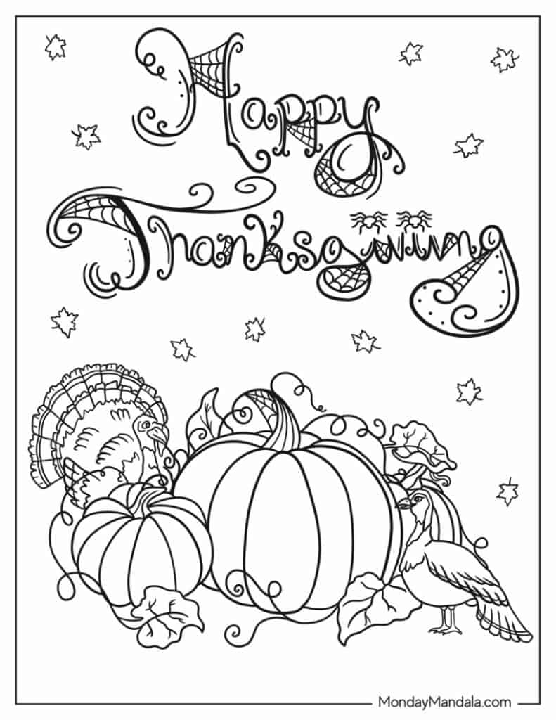 Turkey coloring pages free pdf printables