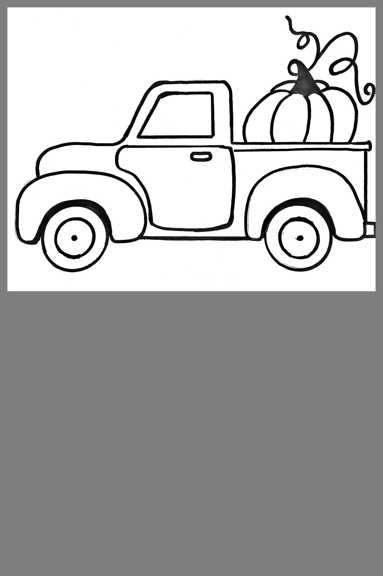 Pumpkin truck truck coloring pages little blue trucks truck crafts