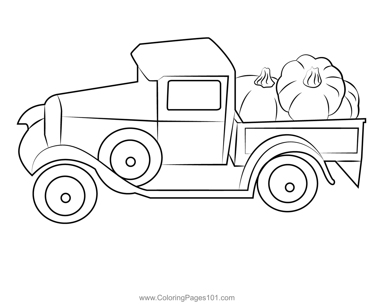 Pumpkins truck coloring page truck coloring pages pumpkin coloring pages coloring pages