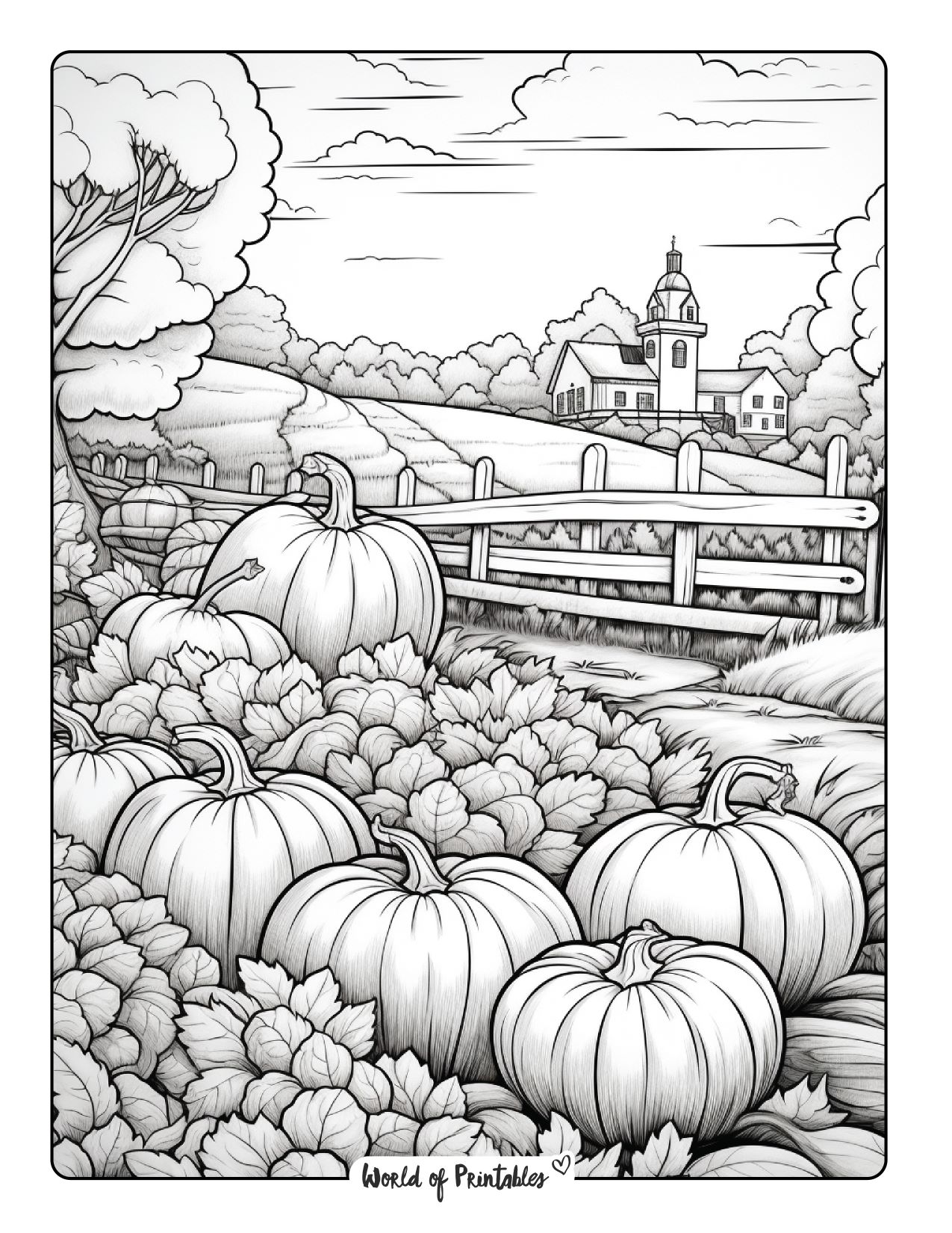 Pumpkin coloring pages