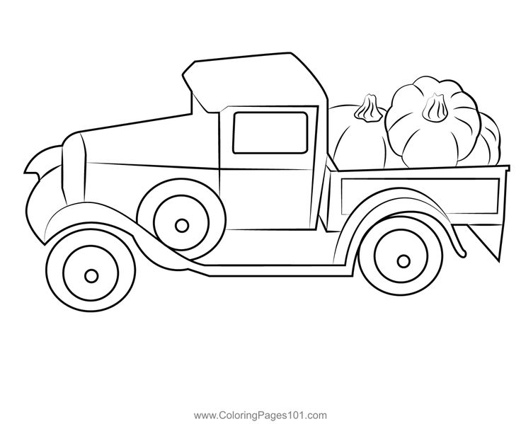 Pumpkins truck coloring page truck coloring pages pumpkin coloring pages coloring pages