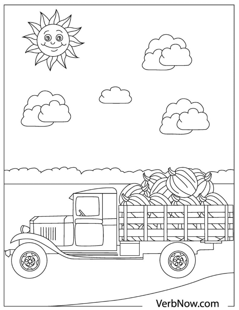 Free trucks coloring pages for download printable pdf