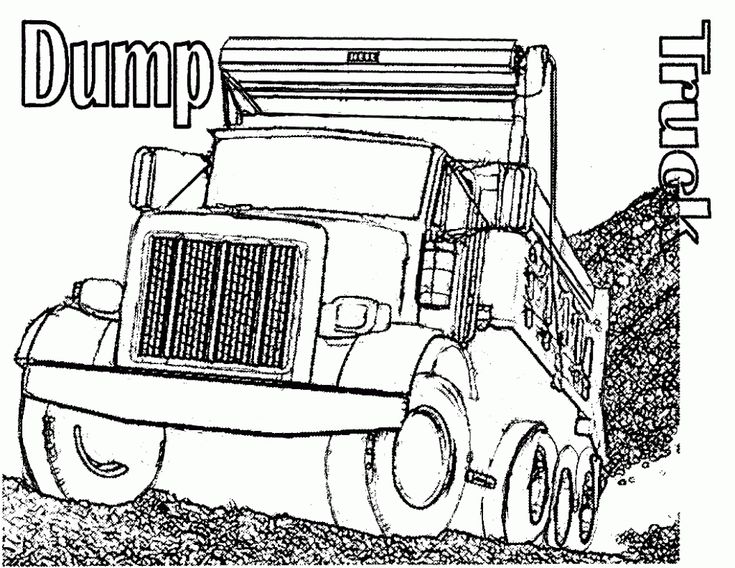 Free printable dump truck coloring pages for kids truck coloring pages cars coloring pages coloring pages for kids