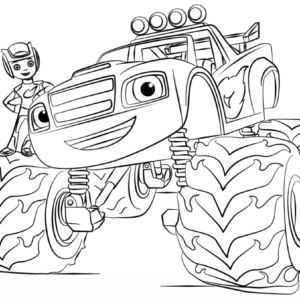 Monster truck coloring pages printable for free download