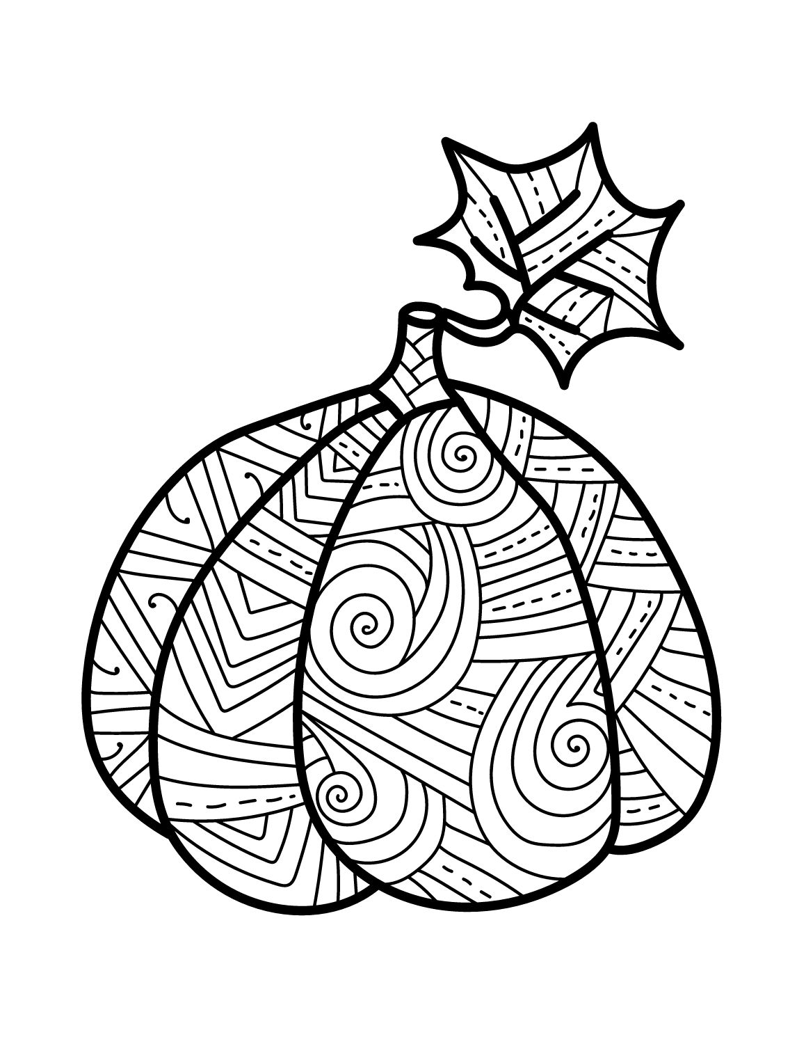 Pumpkin coloring pages for kids and adults
