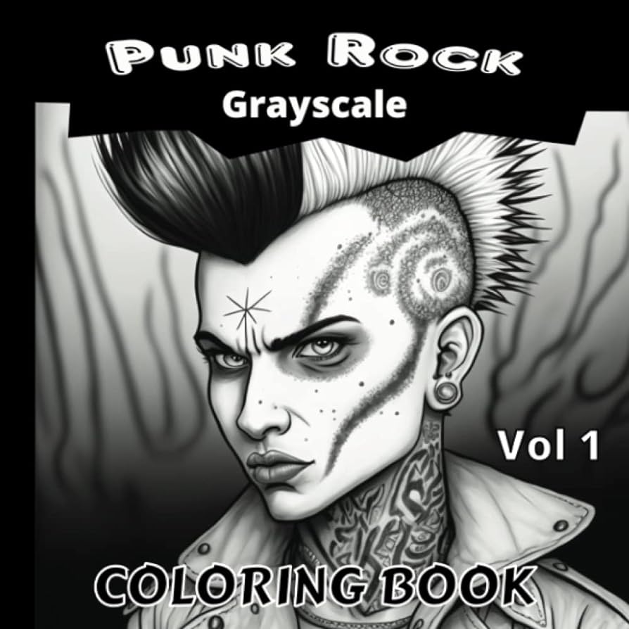 Punk rock loring book volume