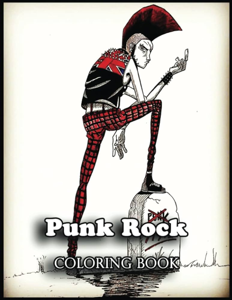 Punk rock loring book transform ordinary punk rock loring pages into works of art with this loring book tamieko ok books