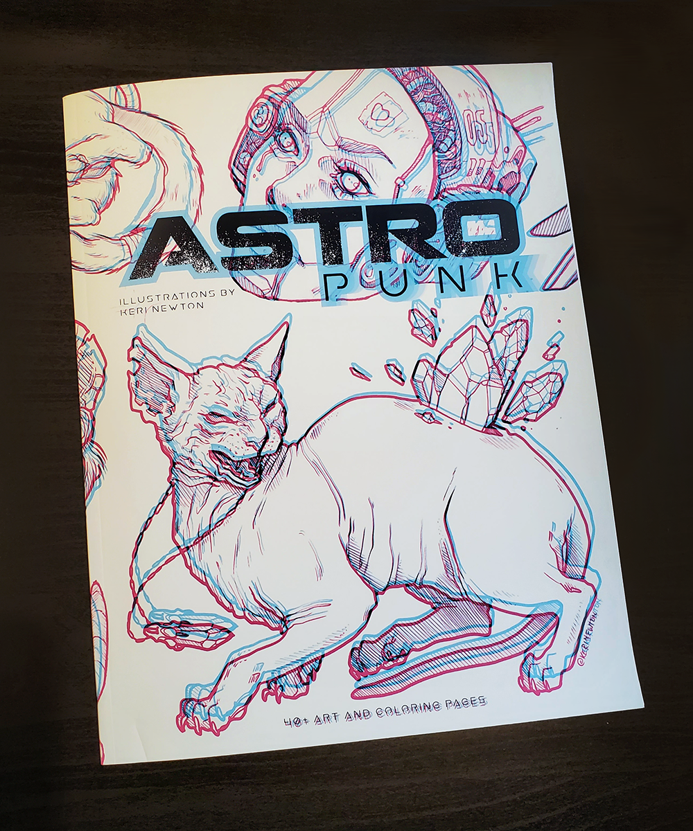 Astropunk coloring book â keri newton illustration
