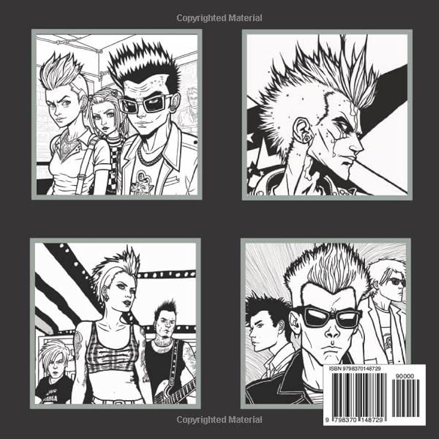 Punk rock loring book volume