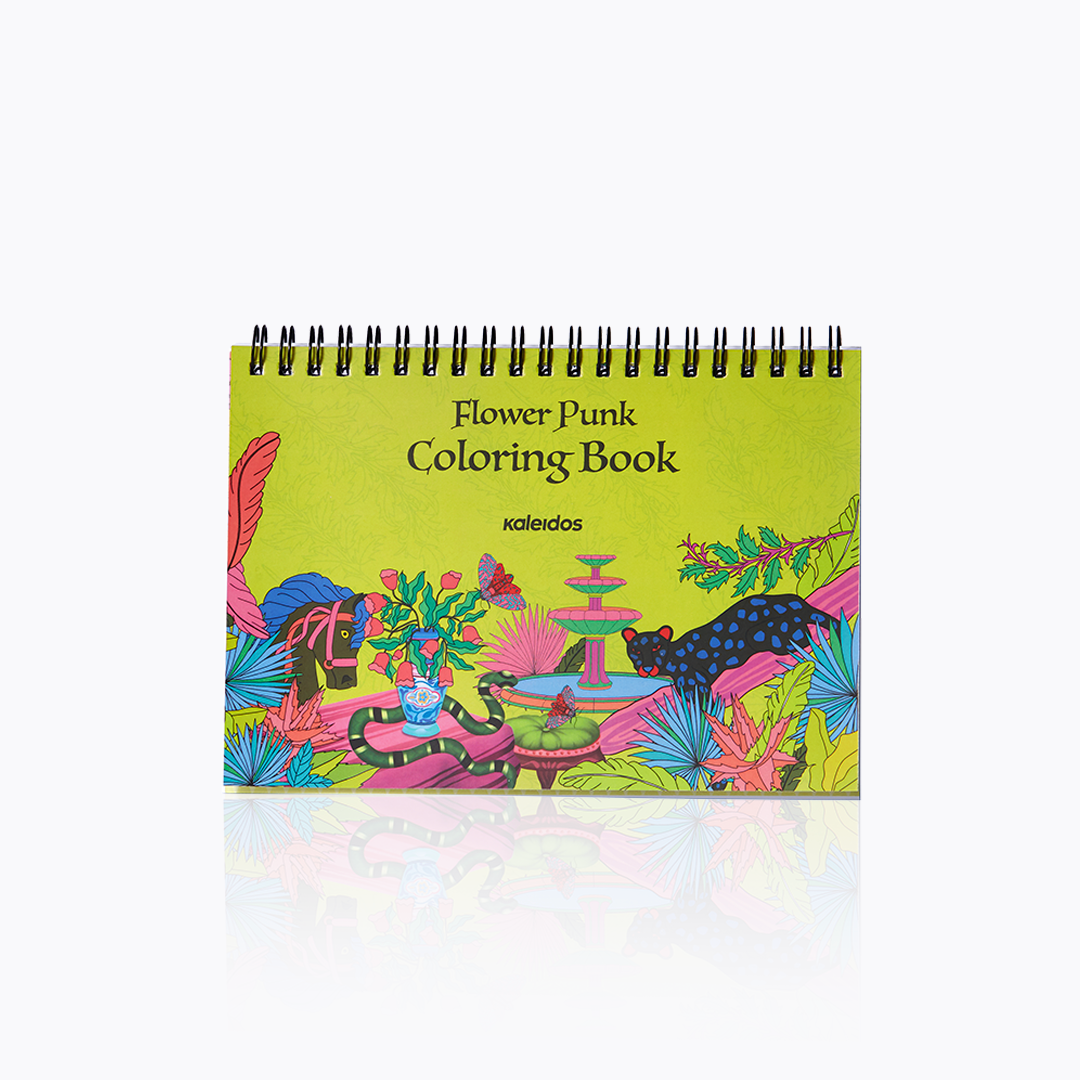 The flower punk coloring book