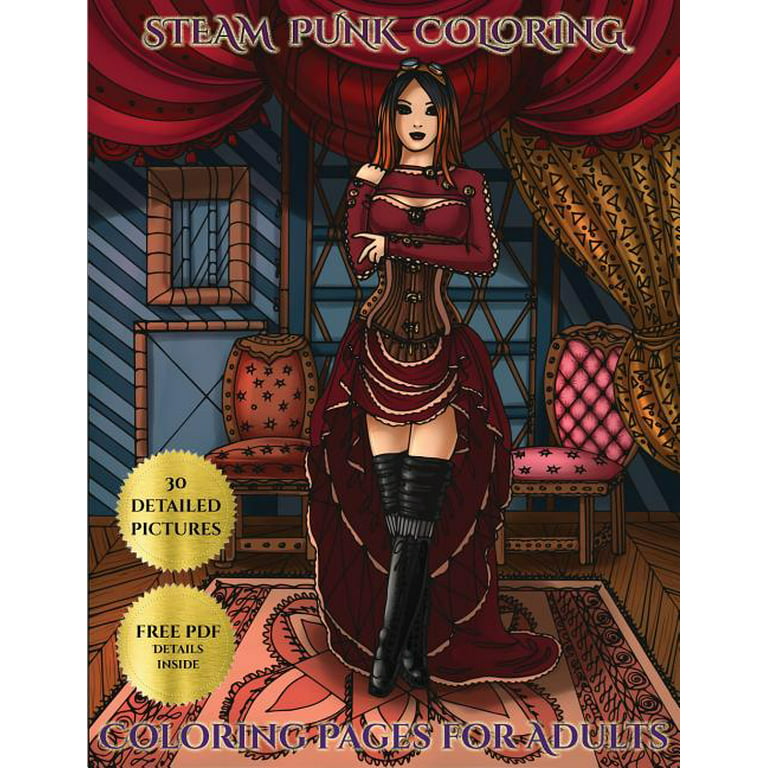 Coloring pages for adults steam punk coloring pages for adults advanced coloring colouring books with coloring pages steam punk adult colouring coloring books series paperback