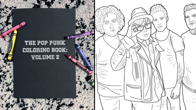 Theres a new pop punk coloring book and youre gonna want five copies