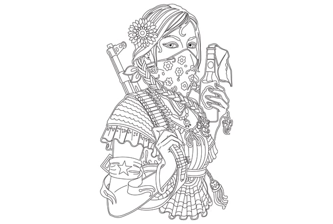 Draw unique coloring book pages for children and adult by rahulroy