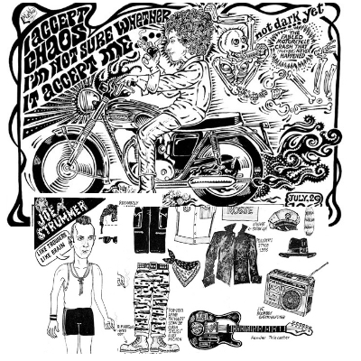 Win the bob dylan and punk rock coloring books by matteo guarnaccia