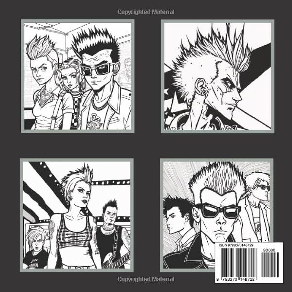 Punk rock coloring book volume