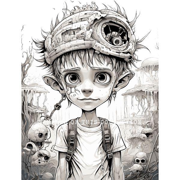 Salvage punk coloring pages urelaxzd