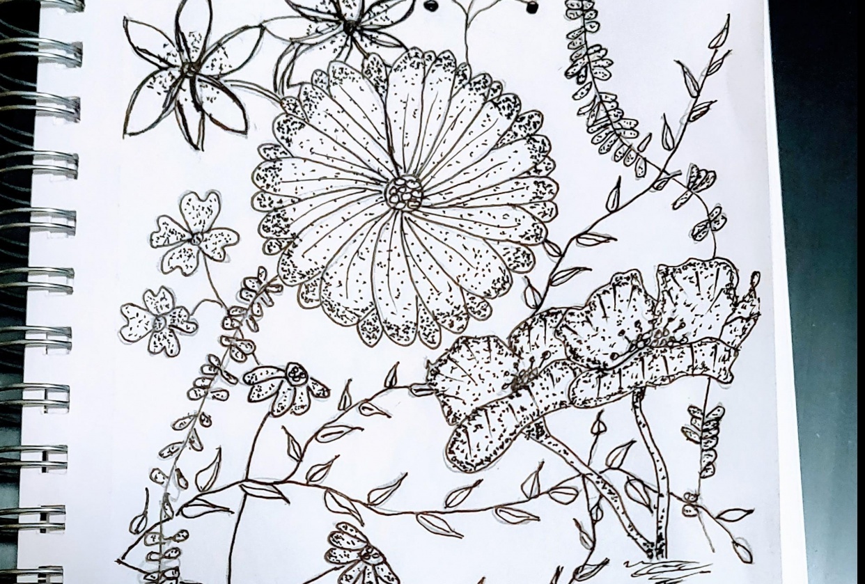 Ilustraciãn aprende a dibujar flores con trabajo de puntos lonneke idema