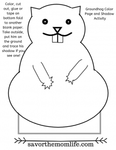 Groundhog day fun for little kids