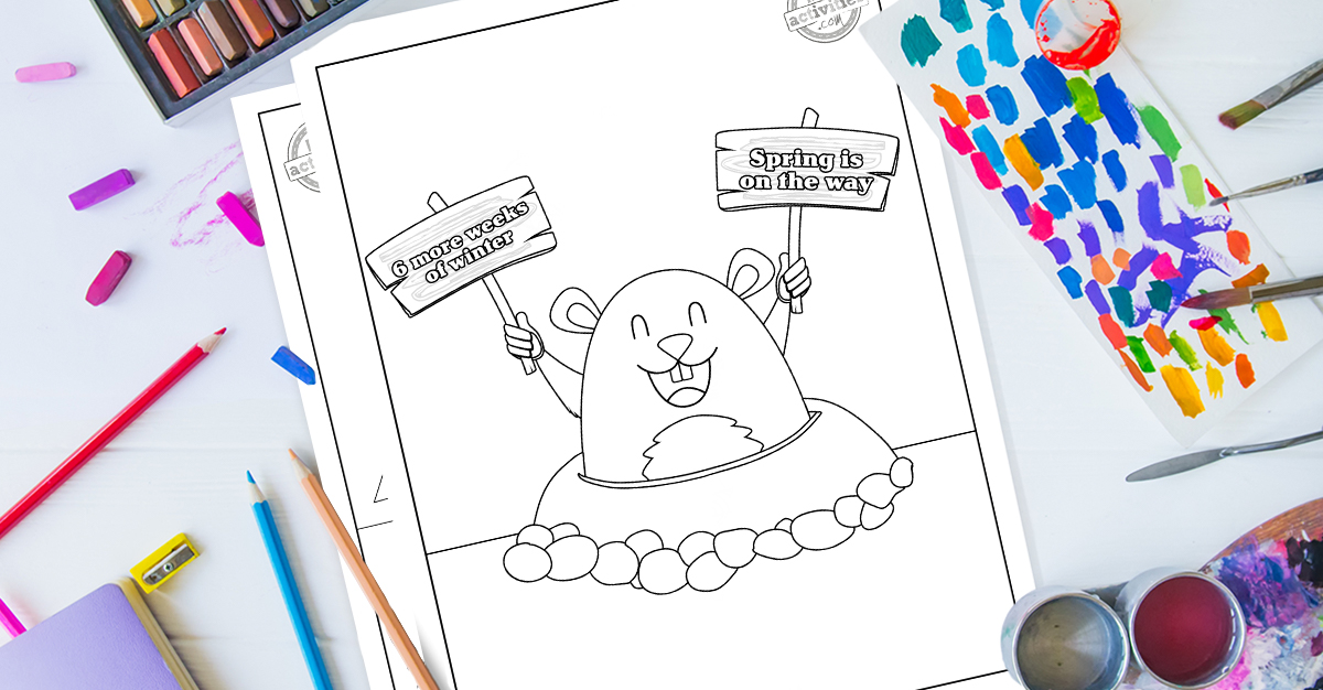 Free groundhog day coloring pages for kids kids activities blog
