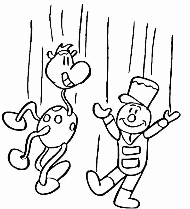 Puppet coloring pages