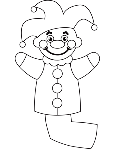 Hand puppet coloring page free printable coloring pages