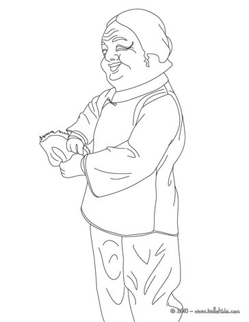Chinese puppet coloring pages