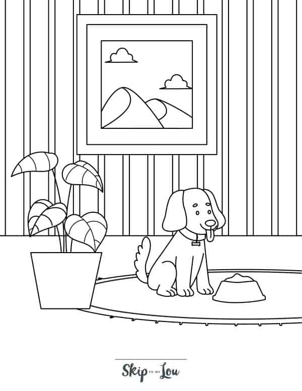 Printable puppy coloring pages for kids skip to my lou