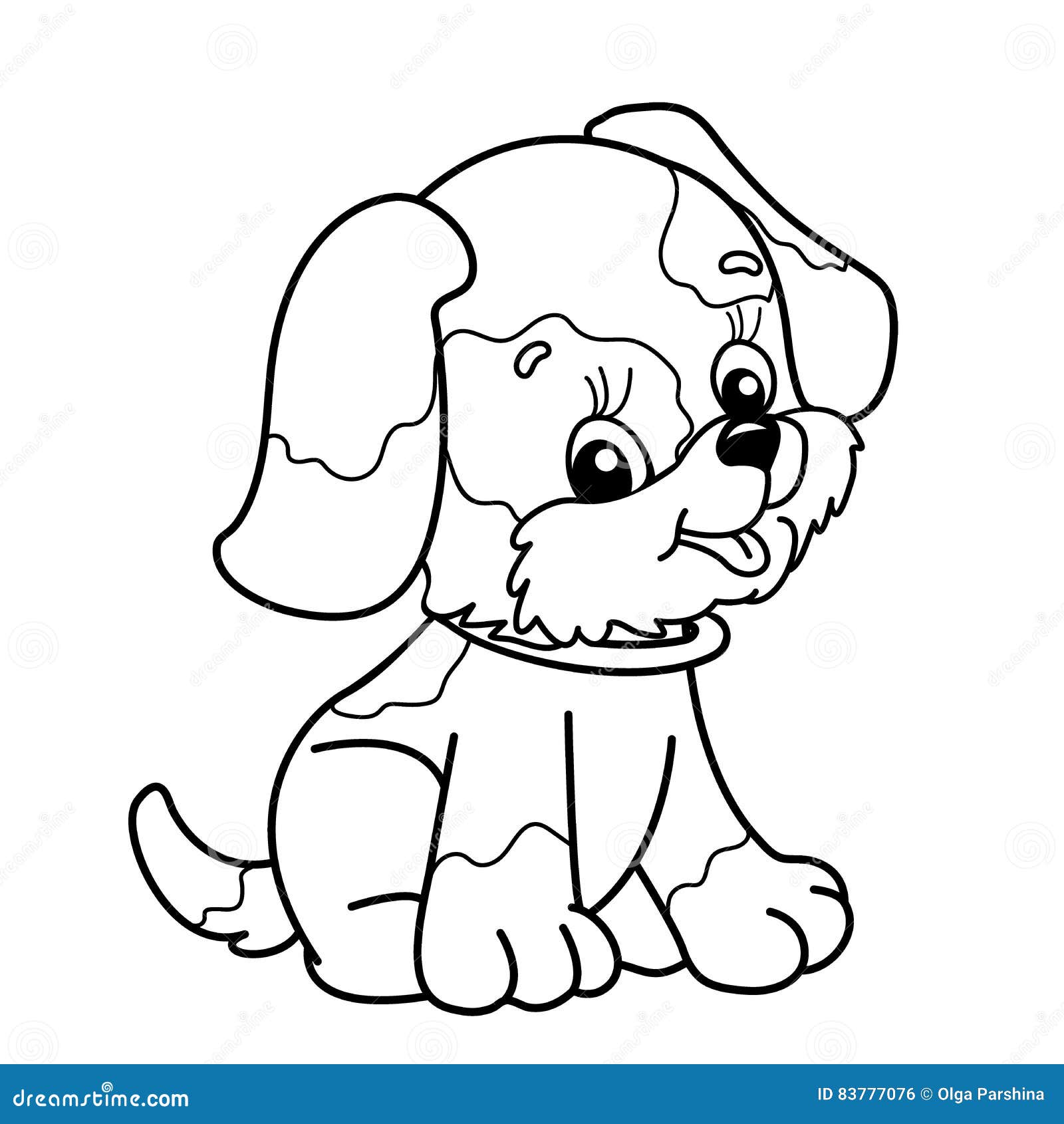Puppy coloring stock illustrations â puppy coloring stock illustrations vectors clipart