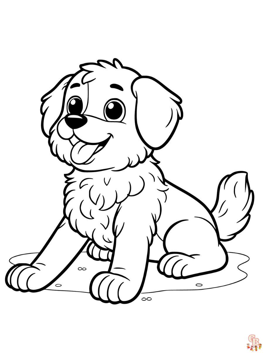 Dogs coloring pages to print