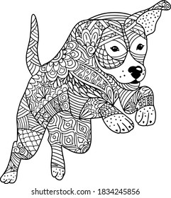 Adult coloring pages dog images stock photos d objects vectors