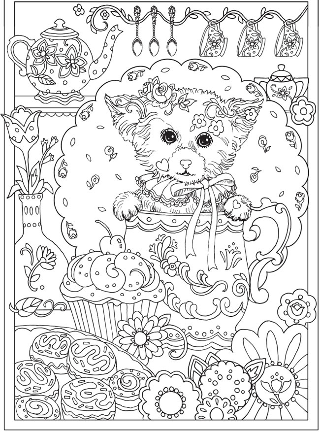 Freebie puppy dog coloring page â