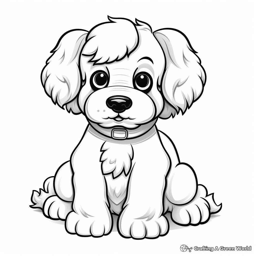 Dog for adults coloring pages