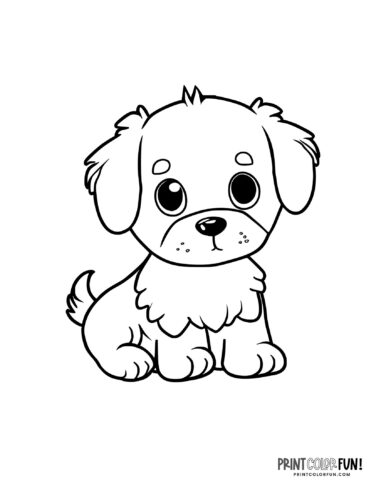 Cute puppy coloring pages free color clipart at