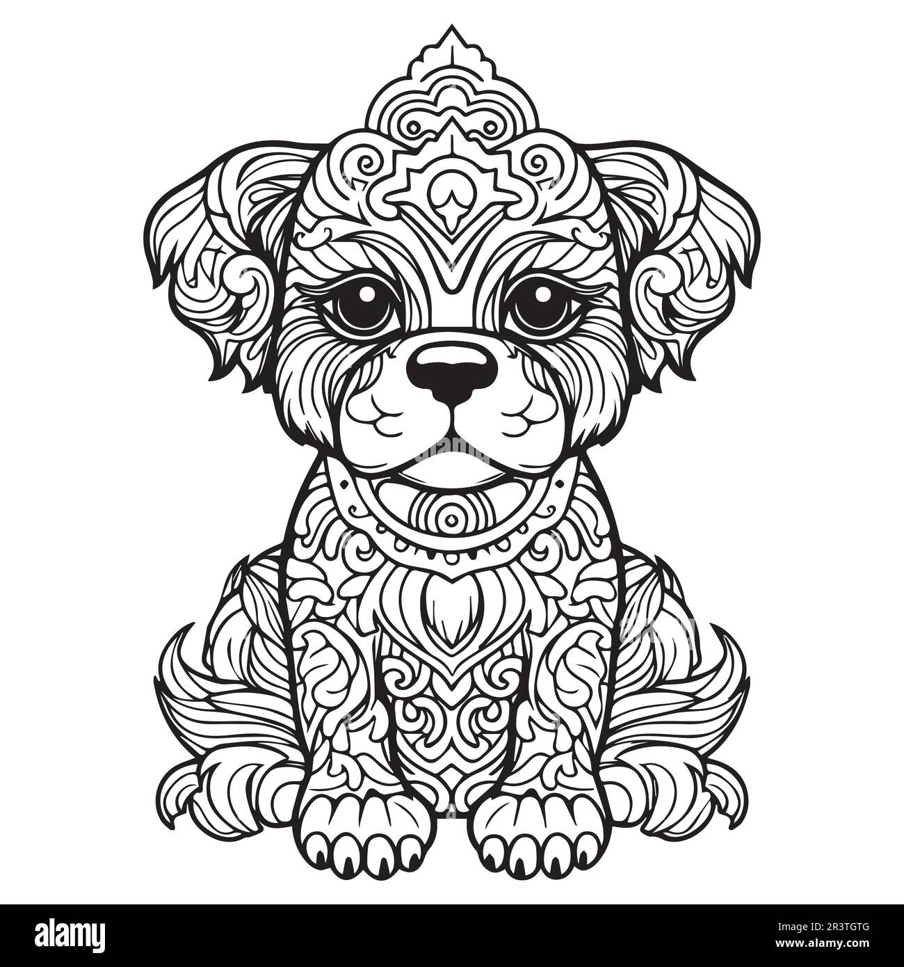 Dog coloring hi