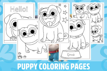 Puppy dog pals coloring pages for kids girls boys teens activity school
