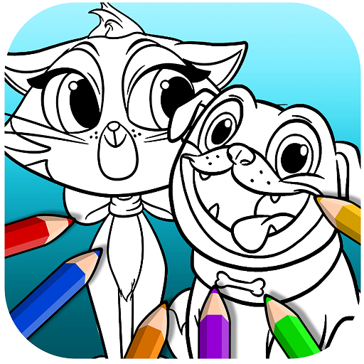 App insights puppy dog pals coloring book