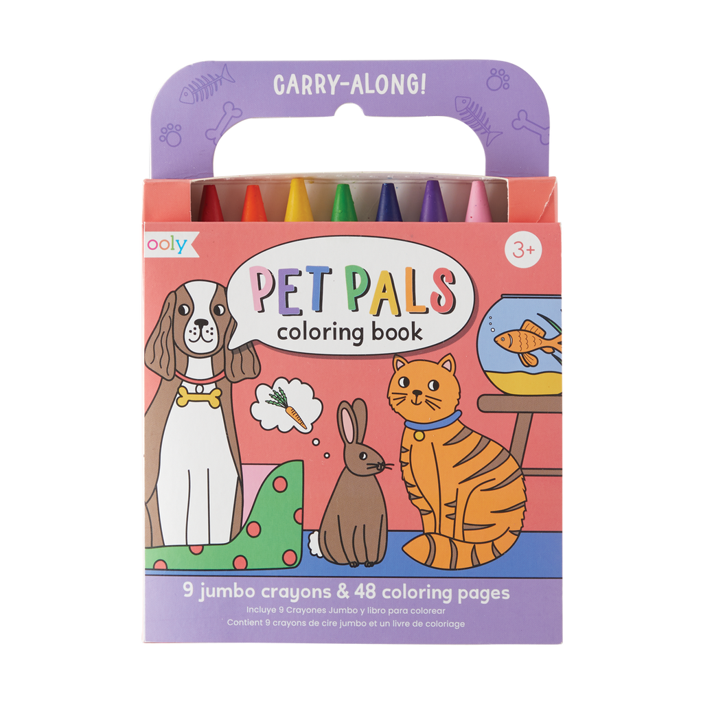 Carry along coloring book set