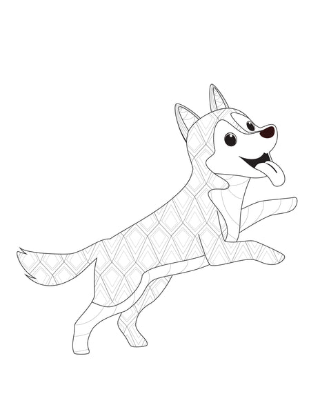 Dog coloring pages for adults and kids pages â freebie finding mom