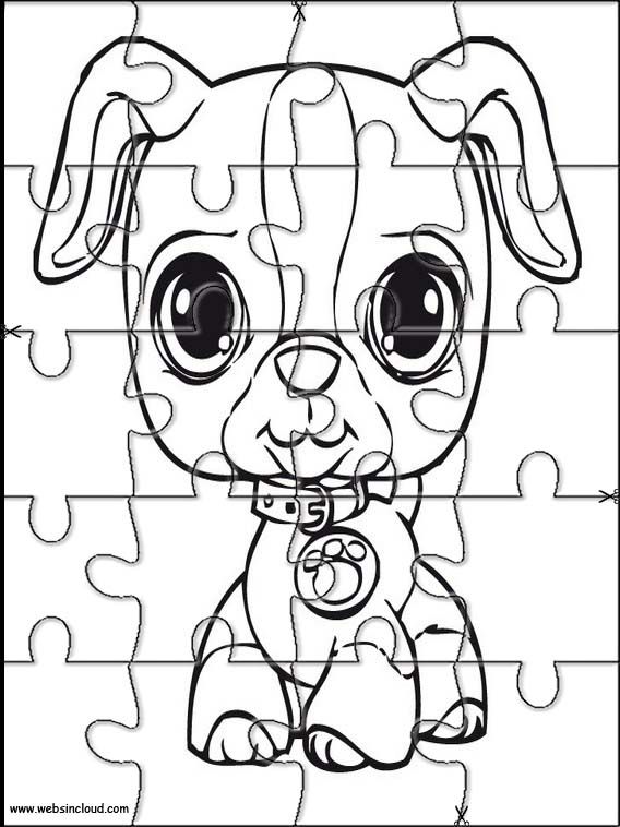Printable jigsaw puzzles to cut out for kids littlest pet shop coloring pages cute coloring pages color puzzle puppy puzzle