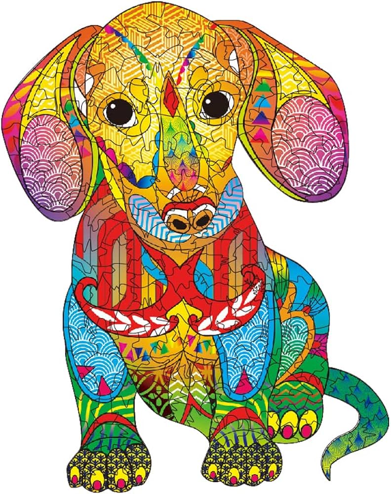 Realsun wooden puzzle for adults unique pieces animals shaped jigsaw puzzles wood laser cut jigsaw puzzle magic wooden puzzle best gift and family games x inch