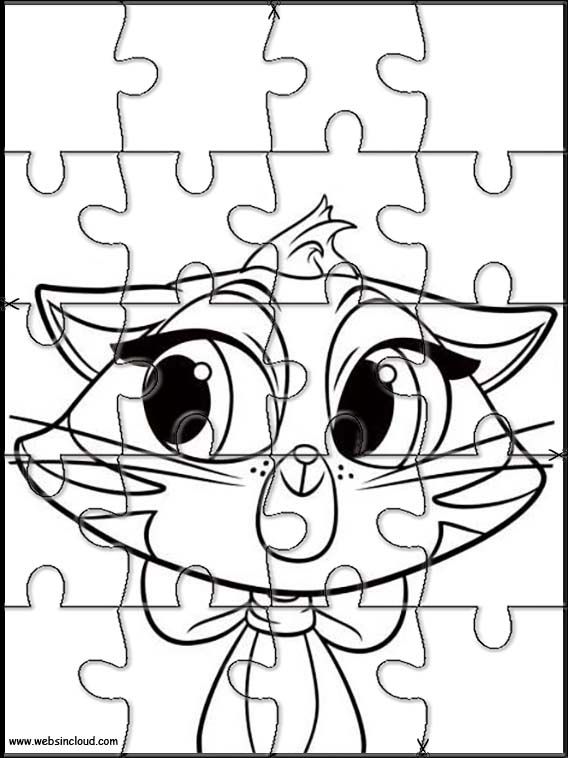 Puppy dog pals prtable jigsaw puzzles to cut out for kids pattern colorg pages dogs and puppies colorg pages