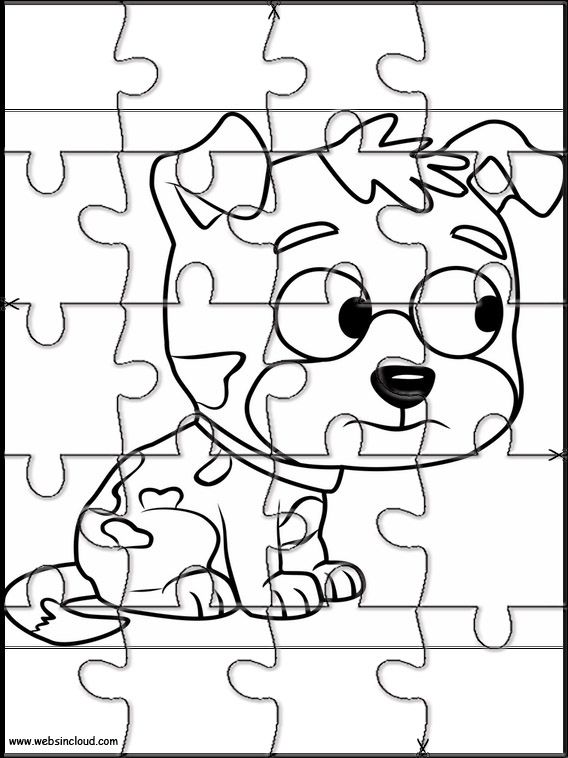 Printable jigsaw puzzles to cut out for kids pound puppies pound puppies puzzle piece crafts puppy coloring pages