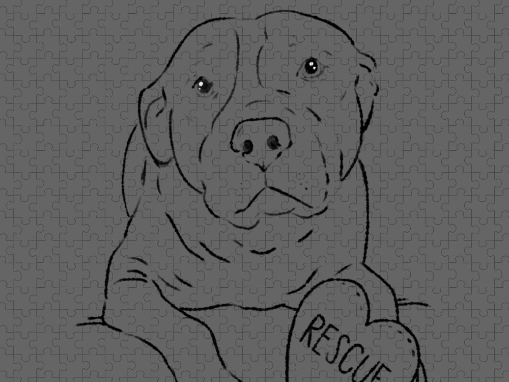 Rescue pit bull pitbull love pittie mom adopt dont shop jigsaw puzzle by elia miaoli
