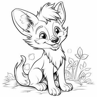 Page coloring pages puppy kitten pictures