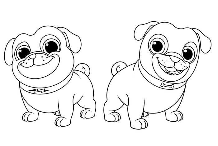 Puppy dog pals coloring pages pdf free to print