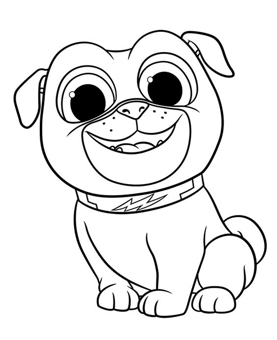 Free easy to print puppy dog pals coloring pages