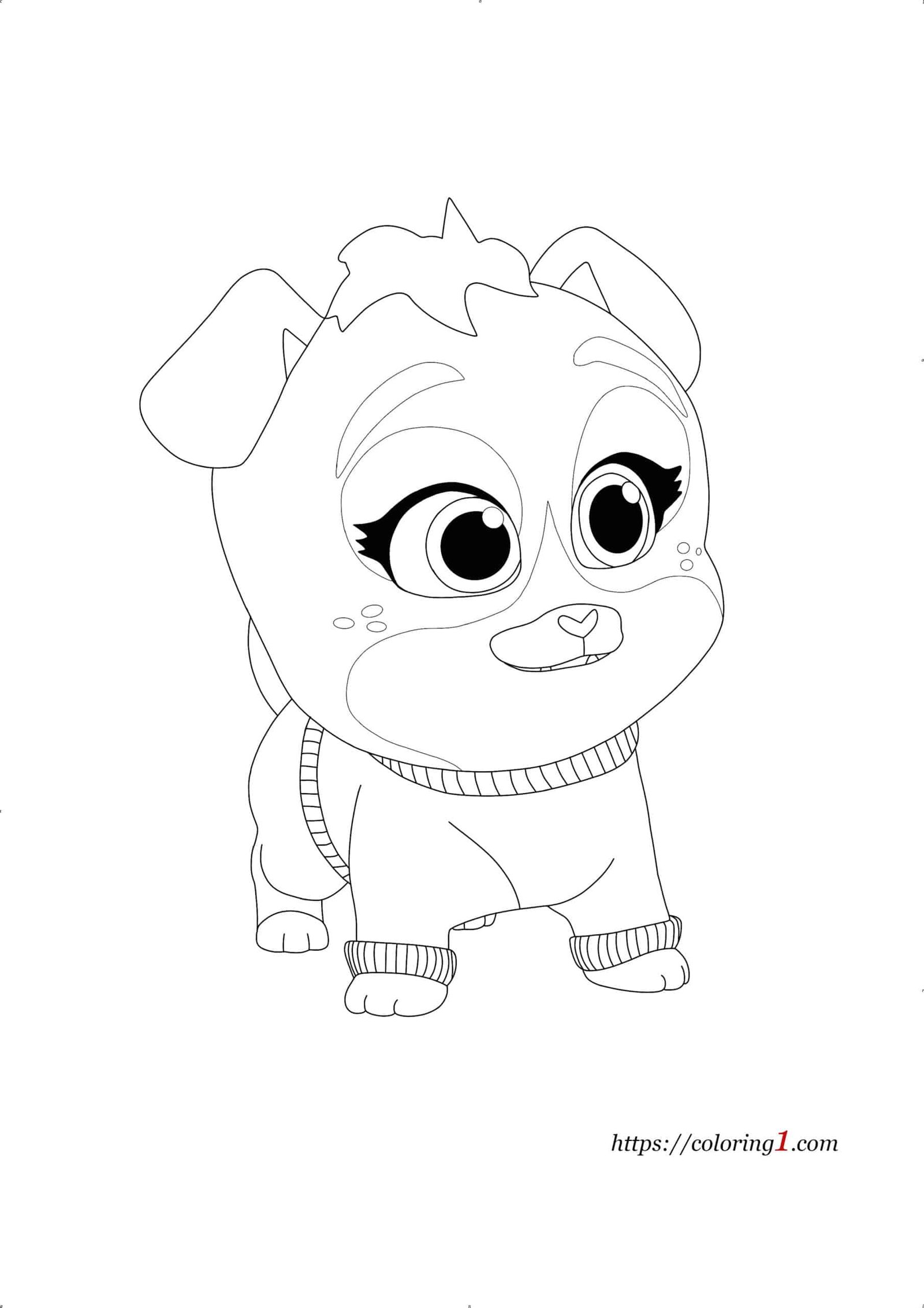 Puppy dog pals keia coloring pages