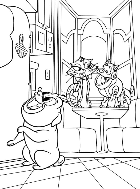 Print puppy dog pals coloring page